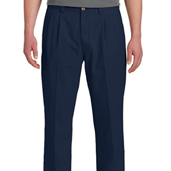 Tall Waist-Relaxer Pleated Twill Pants